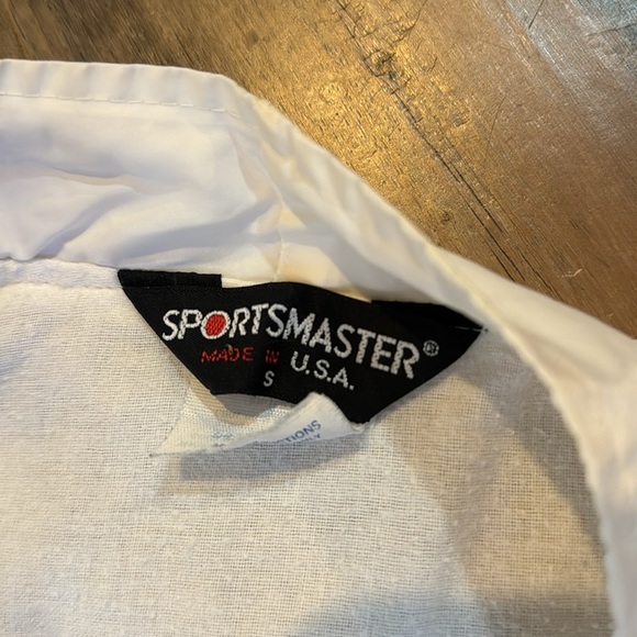 Vintage Lady Footlocker white with free accent stripe button jacket - Picture 3 of 6